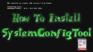 Wii U How To Install SystemConfigTool [upl. by Dragon]