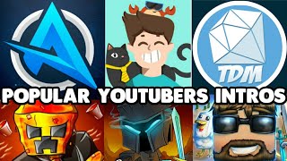 The Most Popular Youtubers Intros 2020 [upl. by Diba438]