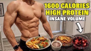 Full Day Of Eating 1600 Calories  SUPER High Protein Meals For Fat Loss [upl. by Umeh288]