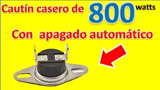 como hacer CAUTIN CASERO DE 800 WATTS para estaños con fusible termico automatico [upl. by Patricia]