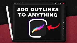 Add White Outlines to ANYTHING in Procreate [upl. by Leanna74]