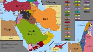 The Modern Middle East Every Month since 1900 [upl. by Alol621]