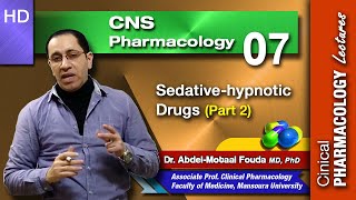 CNS Pharmacology Ar  Lec 07  Sedativehypnotics Part 2 [upl. by Eeroc]