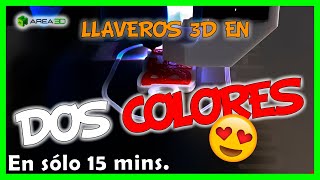 LLAVEROS 3D con VARIOS COLORES 🎨 en 🤯 ¡15 MINUTOS 🤯 [upl. by Elleined]