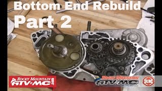 Motorcycle Bottom End Rebuild  Part 2 of 3 Crank amp Bearings [upl. by Enelam110]