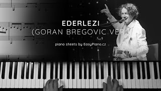 Ederlezi Goran Bregović version  piano sheets [upl. by Nedloh]