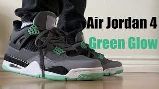 Underrated Jordan 4s Air Jordan 4 Green Glow from pkgodsneakersTDunky Review [upl. by Kcorb]