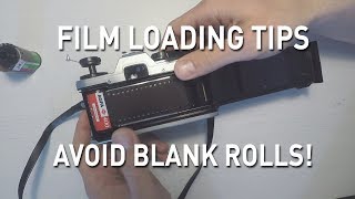 Beginner tips for loading film Avoid blank rolls [upl. by Ellerehs]