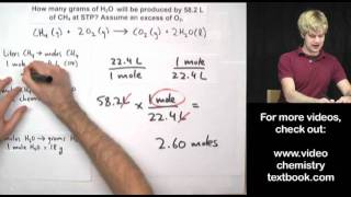 Gas Stoichiometry Equations Part 1 [upl. by Beaston]