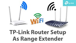 TPLink Router Setup as Repeater  How to use TPLink Router As Range Extender  TPLink Archer C20 [upl. by Obla661]