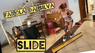 Fabiola da Silva Patinadora Slide em casa [upl. by Leveroni]