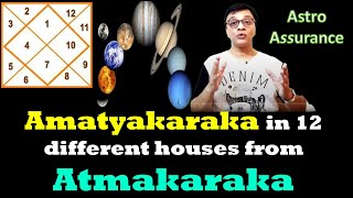 Amatyakaraka in 12 DIFFERENT house from the Atmakaraka [upl. by Quarta]