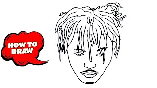 How to Draw Juice Wrld  Juice Wrld Drawing easy  Sketch Tutorial [upl. by Shelton]