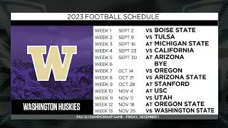 Washingtons 2023 football schedule Previewing the Huskies’ season [upl. by Saitam]