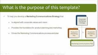 Marketing Communications Plan Template [upl. by Peck]