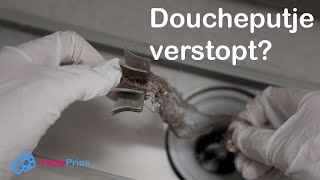 Doucheputje Ontstoppen en Schoonmaken Zonder Chemisch Ontstoppingsmiddel [upl. by Hgielrahc]