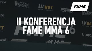 Druga konferencja FAME MMA 6 [upl. by Annail]