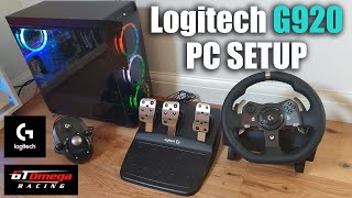 How To Setup Logitech G920 Racing Steering Wheel On A PC [upl. by Nedah]