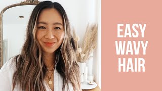 How to Beachy Waves  Wavy Hair Tutorial For Fine Thin Hair [upl. by Tartan]