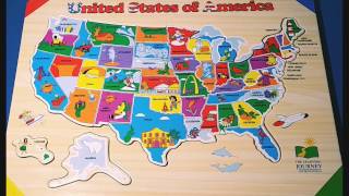 Kids Do and Learn USA States and capitals Puzzle  IMPROVES ATTENTION amp FOCUS [upl. by Sucramraj767]