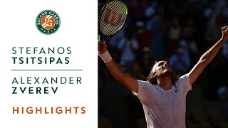 Stefanos Tsitsipas vs Alexander Zverev  Semifinal Highlights  RolandGarros 2021 [upl. by Dex]