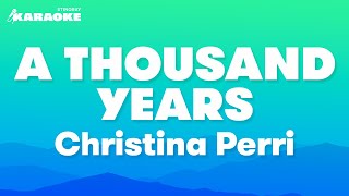 Christina Perri  A Thousand Years Karaoke Version [upl. by Rivy]