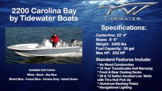 2200 Carolina Bay by Tidewater Boats [upl. by Babb]