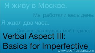 Verbal Aspect in Russian Basics for the Imperfective [upl. by Brinna]