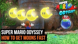 How to get moons fast in Super Mario Odyssey [upl. by Thetes]