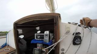 Herreshoff America Catboat sailing no motor needed [upl. by Maro]