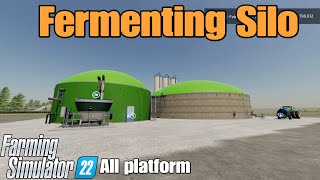 Fermenting Silo  FS22 mod for all platforms [upl. by Ecnarwal190]