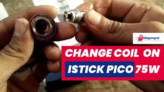 How to Change Coil on the iStick Pico 75W [upl. by Marashio658]