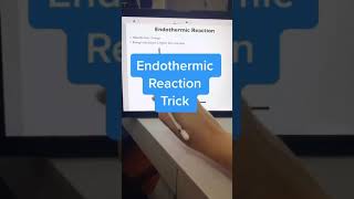 Identifying an Endothermic and Exothermic Reaction Trick Shorts [upl. by Eiffe26]