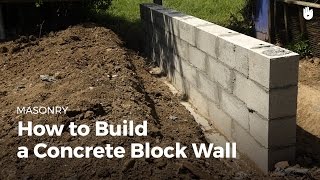 How to Build a Concrete Wall  DIY Projects [upl. by Adabel551]