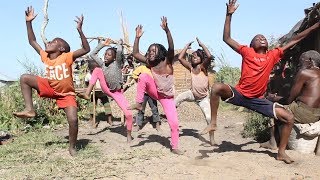 Masaka Kids Africana Dancing Happy Birthday  Lyrics [upl. by Rehtse545]