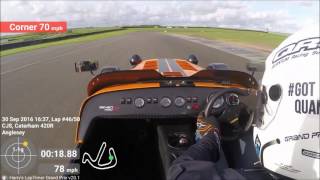 Caterham 420R  Anglesey Track Day 300916 [upl. by Froma]