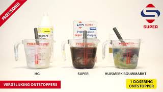 Vergelijking ontstoppers HG Super Ontstopper  ontstopper korrels [upl. by Yelad]