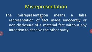 Misrepresentation [upl. by Margie]