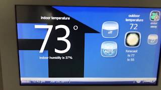 Failing Lennox 10F81 iComfort Thermostat [upl. by Ahsoj506]