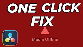 EASY How To Relink OFFLINE MEDIA in Davinci Resolve 19 [upl. by Ecaj]