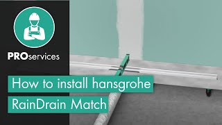 How to install hansgrohe RainDrain Match [upl. by Nnyllaf]