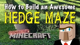 BUILD AN AWESOME HEDGE MAZE A Minecraft Tutorial [upl. by Liz]