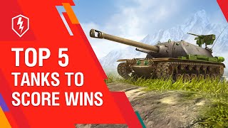 WoT Blitz Top 5 Tier X Tanks for Winning [upl. by Ycrep998]