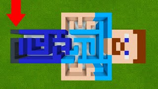 Minecraft How To Make a Steve Maze In Minecraft [upl. by Nabatse499]