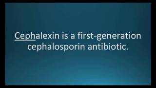 How to pronounce cephalexin Keflex Memorizing Pharmacology Flashcard [upl. by Ahseki]